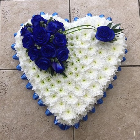 Blue & White Based Heart