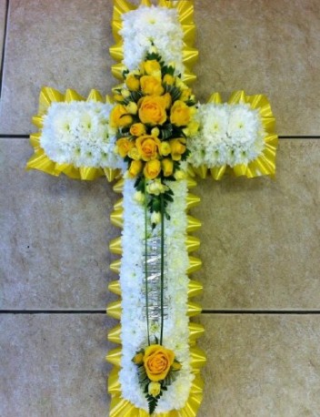 Yellow & White Based Cross