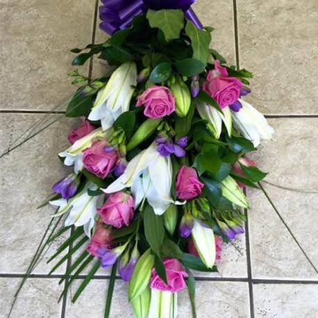 Pink, Purple & White Tied Sheaf