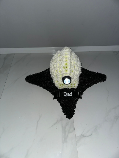 Miners Hat - 3D Funeral tribute in the shape of a miners hat