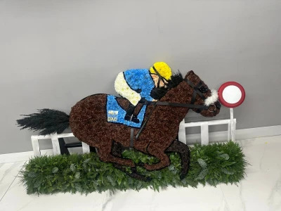 Race Horse - Race Horse funeral tribute - can be made in different colours at your request
