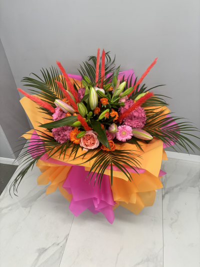 Orange and Pink Skirt Bouquet - Orange and Pink Skirt Bouquet